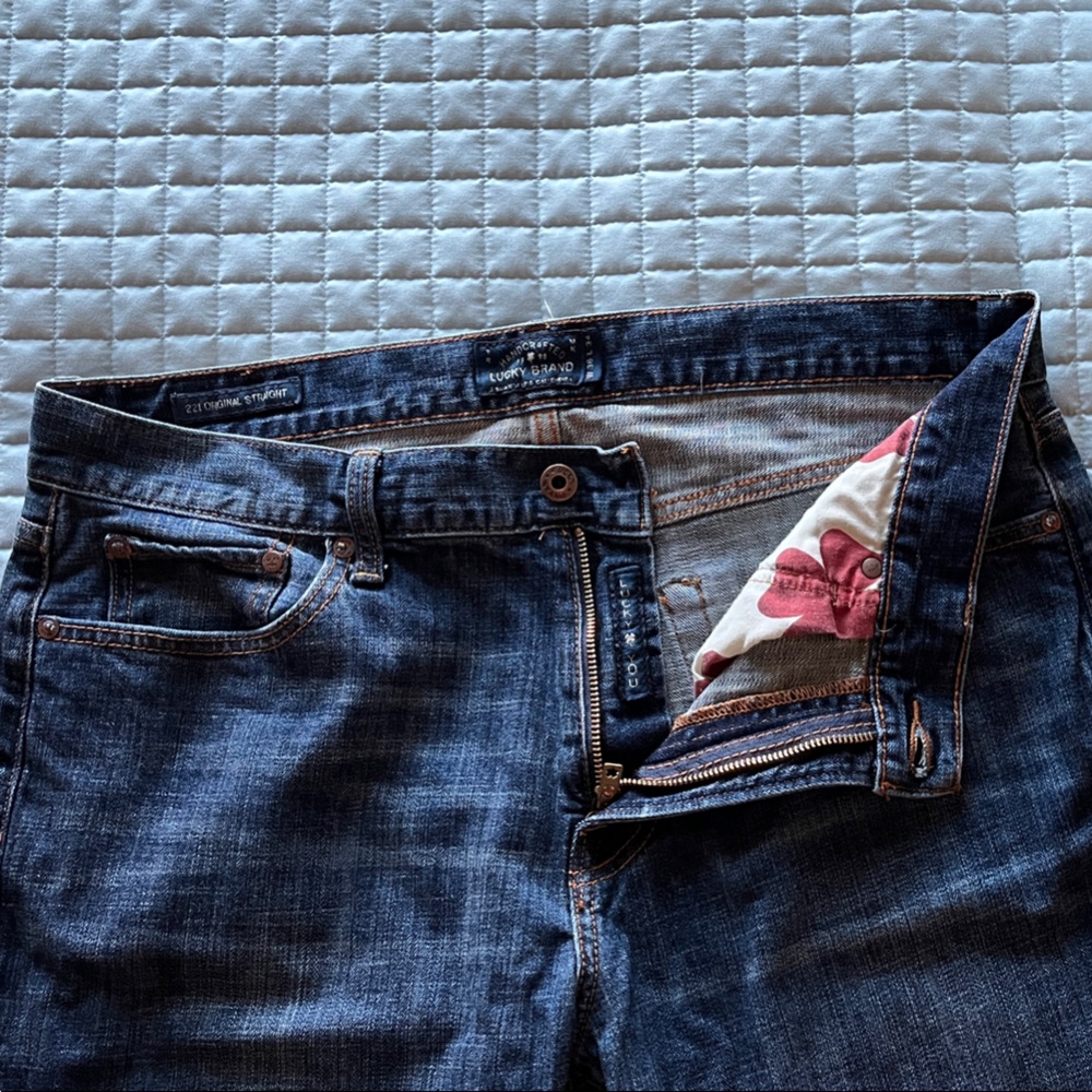Lucky Brand Men's Blue Straight Jeans